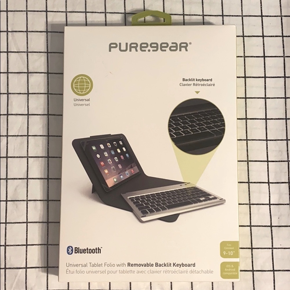 Universal ipad PUREGEAR 9-10” tablet folio
